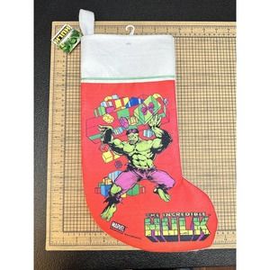 Christmas Stocking The Incredible HULK 2002 Marvel New W/ Tags Kurt Adler